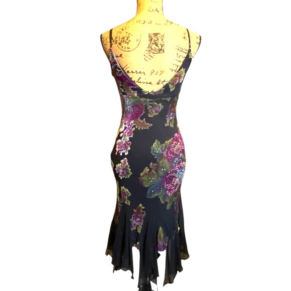 Sue Wong Nocturne Silk Chiffon 90’s Fairy Cocktail Party Dress Women’s Size S - Picture 4 of 16